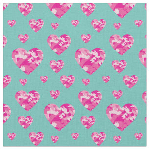 Camouflage hört Rosa Girls Country Camouflage Stoff