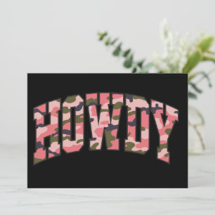Camouflage Howdy Pink Preppy Weihnachten