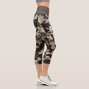 Camouflage im nahen Viertel Capri Leggings