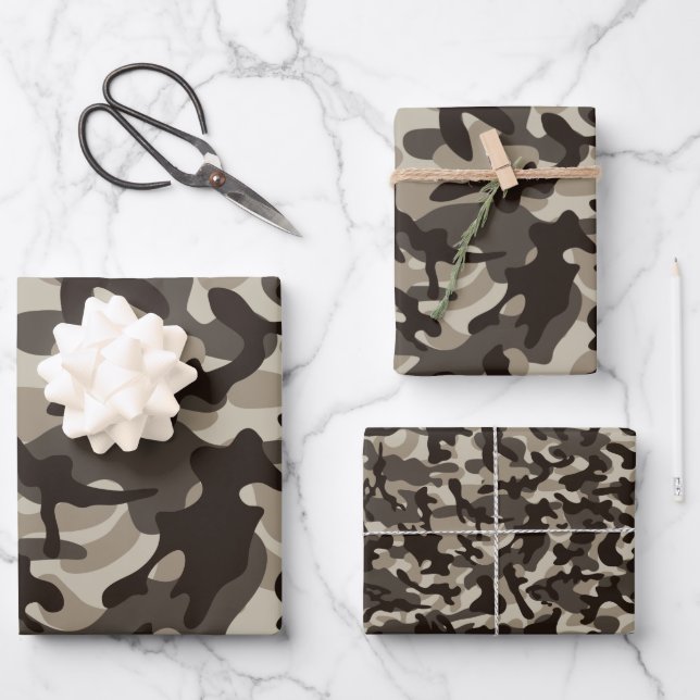Camouflage im nahen Viertel Geschenkpapier Set (Vorderseite)