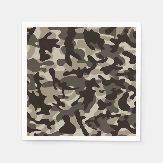 Camouflage im nahen Viertel Serviette (Vorderseite)