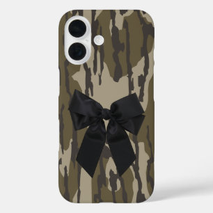 Camouflage in Bottomland Niedlich Bow Ribbon für F iPhone 16 Hülle