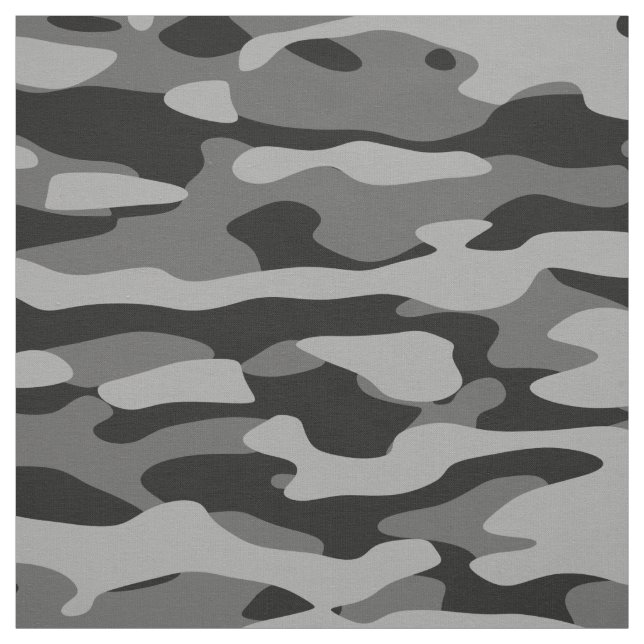 Camouflage in Schwarz und Grau Stoff (Muster)