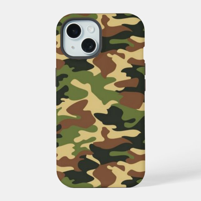 camouflage iPhone 15 hülle (Rückseite)