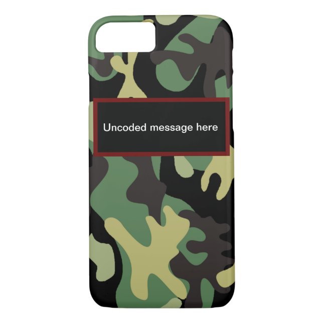 Camouflage iPhone/iPad Gehäuse Case-Mate iPhone Hülle (Rückseite)