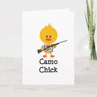 Camouflage Jagdgewehr Kick Grußkarte Karte