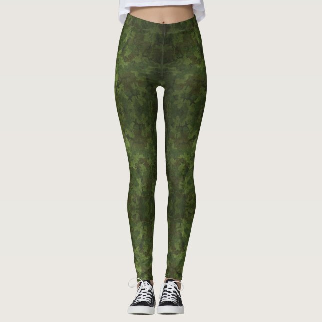 Camouflage Jah Army - Power Yoga Leggings (Vorderseite)
