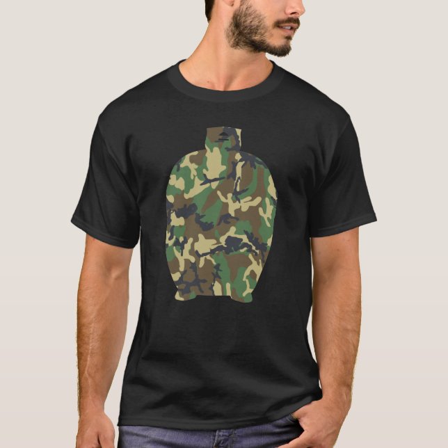 Camouflage Kamado GRILLEN Gift Militärischer T -  T-Shirt (Vorderseite)