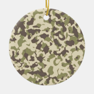 Camouflage Keramik Ornament