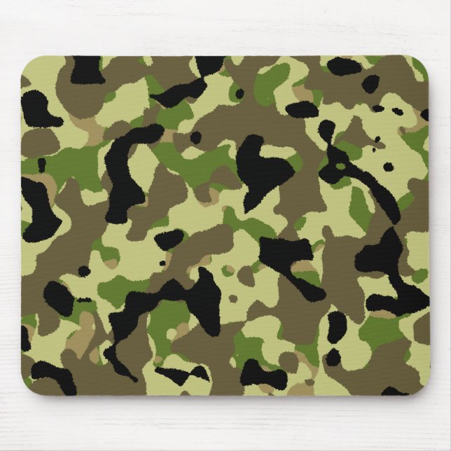 Camouflage Khaki Kommando Camouflage Game Mousepad (Vorne)