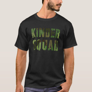 Camouflage Kindergarten Squad Teacher Hallo Kinder T-Shirt