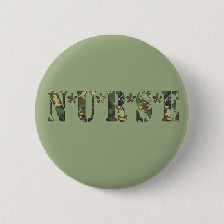 Camouflage-Krankenschwester-Knopf Button