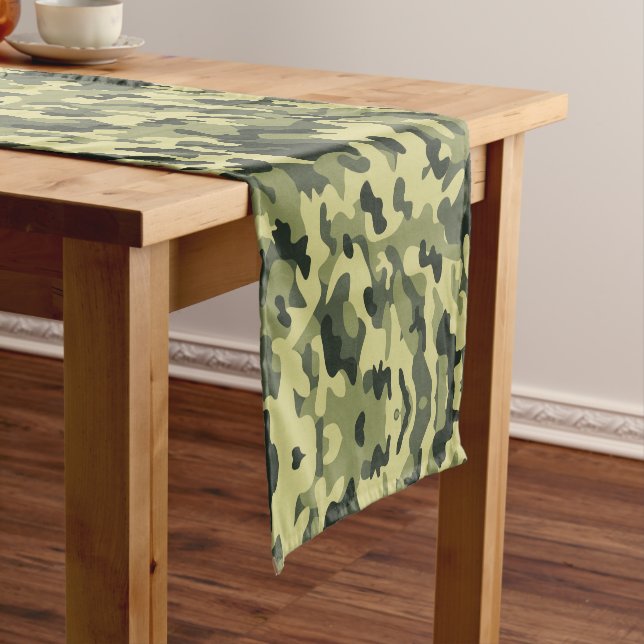 Camouflage Kurzer Tischläufer (Beispiel)