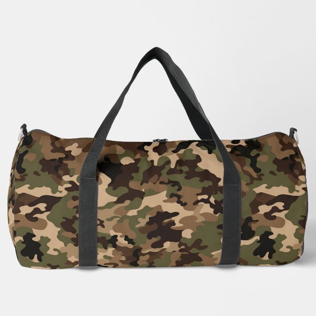 Camouflage Large Duffel Bag Duffle Bag (Vorderseite)