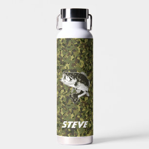 Camouflage Largemouth Bass Name Sport Trinkflasche