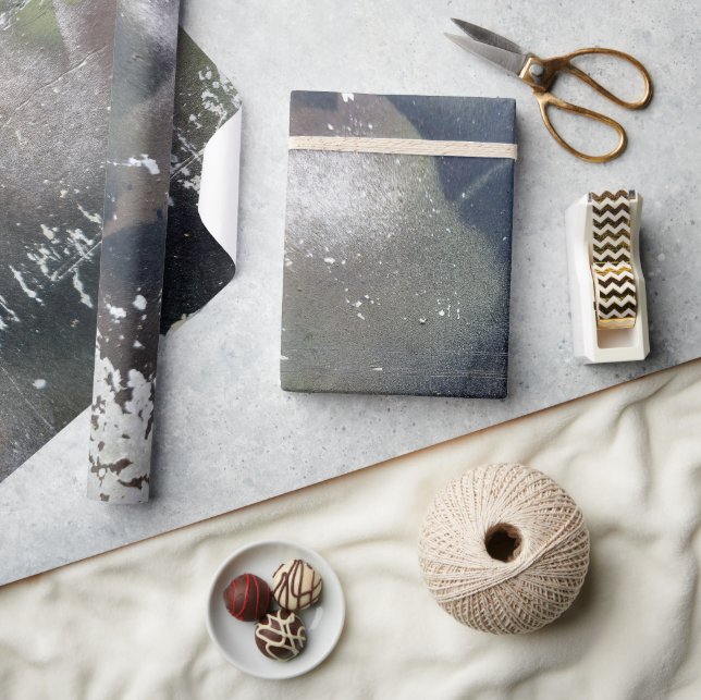 Camouflage Leaf Pattern Geschenkpapier (Kunsthandwerk)