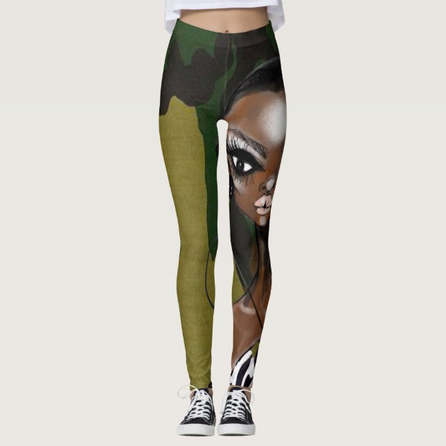 CAMOUFLAGE LEGGINGS (Vorderseite)