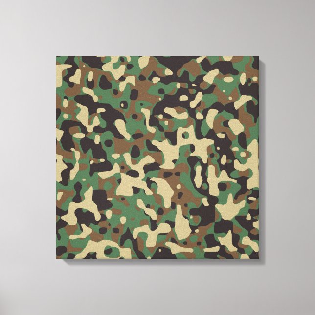 Camouflage Leinwanddruck (Vorderseite)