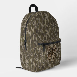 Camouflage Leopard Bow Ribbon Jagd Frauen Bedruckter Rucksack