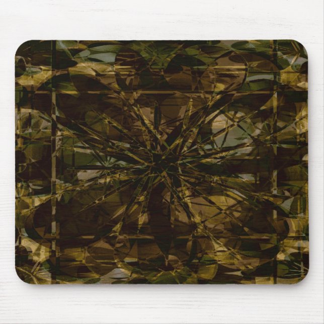 Camouflage-Liebhaber-Blumenblatt-Entwurf Mousepad (Vorne)