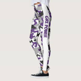 Camouflage Lila GRL Power Leggings