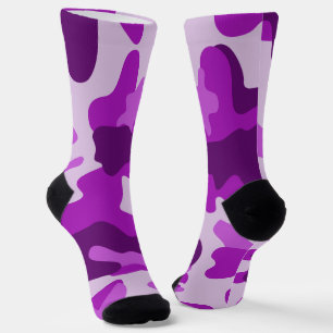 Camouflage Lila Socken