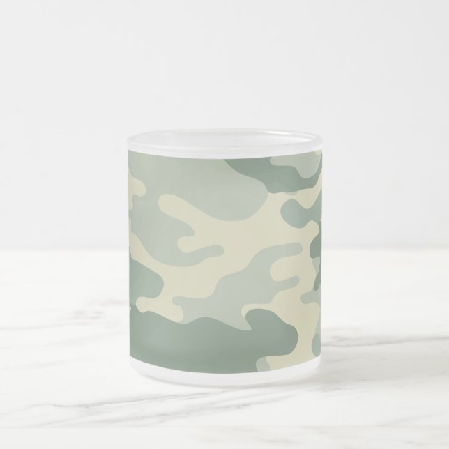Camouflage Mattglastasse (Mittel)