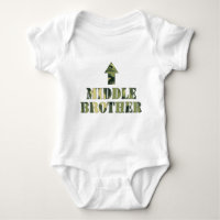 Camouflage Middle Brother Shirt / Tolle Babydusche