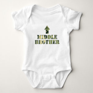 Camouflage Middle Brother Shirt / Tolle Babydusche