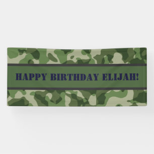 Camouflage Militär Geburtstagspartei Banner