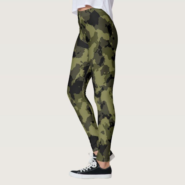 Camouflage militärischer Stil Leggings (Links)