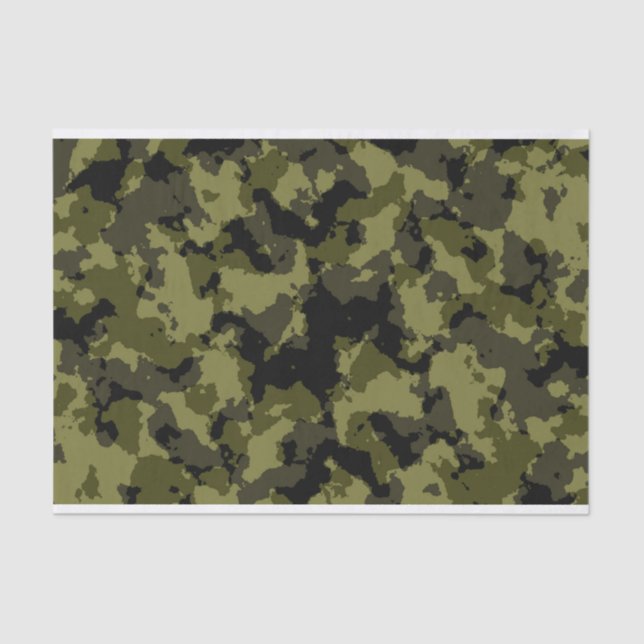 Camouflage militärischer Stil Seidenpapier (Vorderseite)