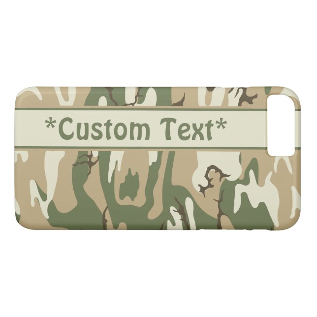 Camouflage mit benutzerdefiniertem Text Case-Mate iPhone Hülle (Rückseite (Horizontal))