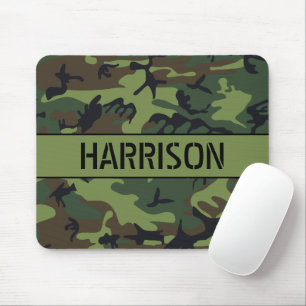 Camouflage Mit Monogramm Mousepad