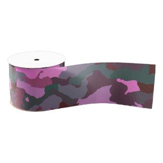 Camouflage mit Rosa Ripsband