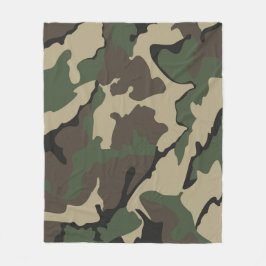 Camouflage, mittlere Fleece-Decke Fleecedecke