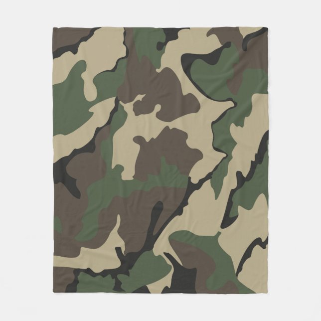 Camouflage, mittlere Fleece-Decke Fleecedecke (Vorderseite)