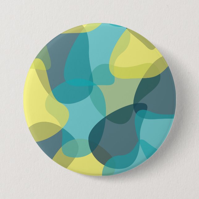 Camouflage, modern, cool, trendig, städtisch geome button (Vorderseite)