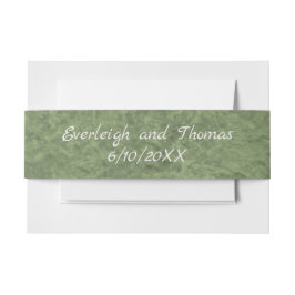 Camouflage Monogram Einladung Bauchband Einladungsbanderole