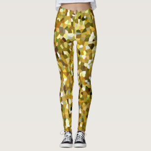 Camouflage Mosaic (grün und braun) (Version 2) Leggings