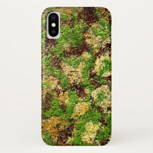 Camouflage Moss rostgealterter Grunge Alte Textur iPhone X Hülle