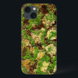 Camouflage Moss rostgealterter Grunge Alte Textur iPhone 13 Hülle<br><div class="desc">Dieses einzigartige Design zeigt ein Imitat rostetes Bügeleisen / Mossy Textur auf einem Hintergrund gemacht, um sehr alt und mottles aussehen. Es ist eine grungy, antike, abgenutzte Hintergrundtextur und wird natürliche Tarnung im Wald bieten oder es aussehen lassen, als hätten Sie Ihren elektronischen Fall / Ärmel entdeckt, nachdem er seit...</div>