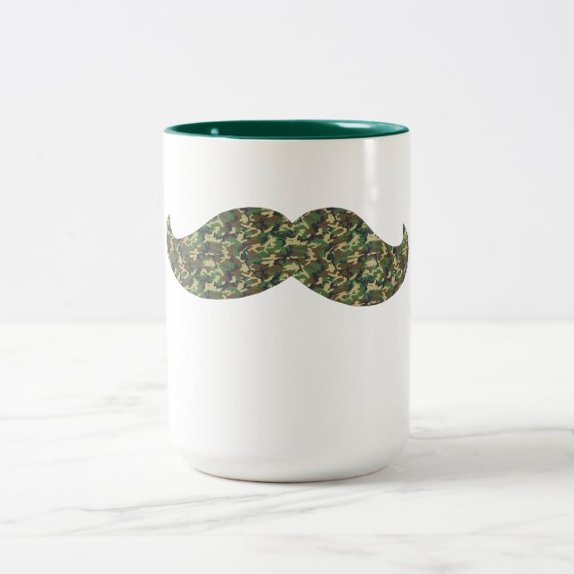 Camouflage Mustache Kaffee Tasse lustige beste sch (Mittel)