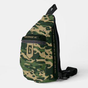 Camouflage Muster Crossbody-Tasche für Mann/Vater Crossbody Bag