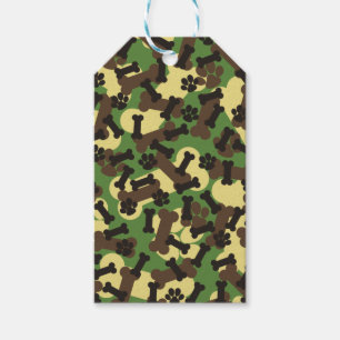 Camouflage, Muster der grünen Camouflage, Knochen  Geschenkanhänger