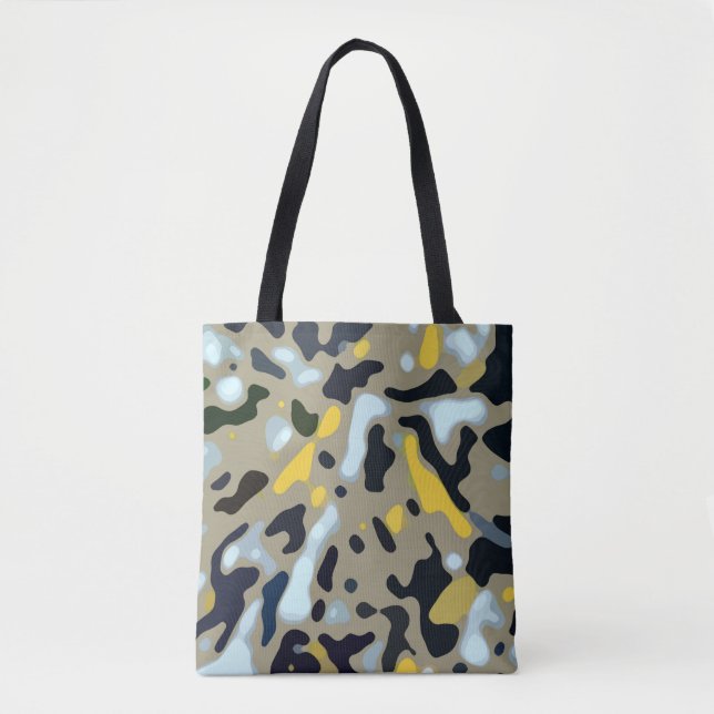 Camouflage-Muster - Gelb-Weiß-Schwarz (Vorderseite)