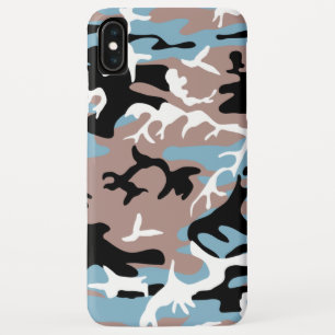 Camouflage Muster - Graues, blaues Schwarz Case-Mate iPhone Hülle