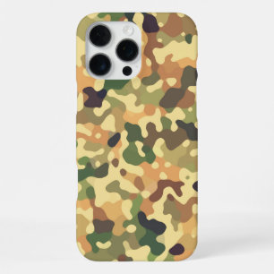 Camouflage Muster - Grünbraunes Schwarz iPhone 16 Pro Max Hülle