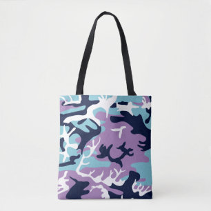 Camouflage Muster - Lila blaues Navy
