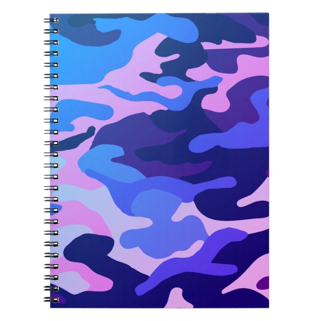 Camouflage-Muster-Notebook Notizblock (Vorderseite)